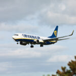 Ryanair Boeing 737 landing at Cork Airport Ireland